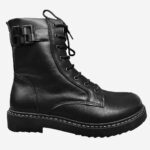 new feet boot känga svart vattenavvisande dam